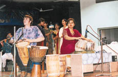 A synthesis of Indian and western music
