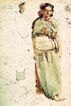 Hiramal from Chini, Shimla hills, by William Simpson, C. 1860 
