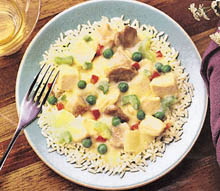 Rice can form a delicious main meal