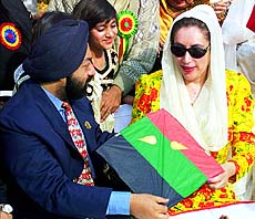 Former Pakistani Prime Minister Benazir Bhutto