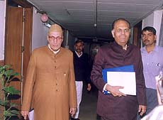 Haryana C.M. Mr Bansi Lal with Planning Commission Deputy Chairman Mr K.C.Pant