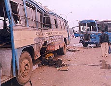 School bus collides with a CTU bus