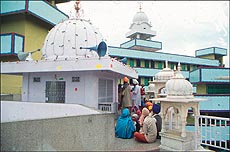 A view of the gurdwara at Mairhi