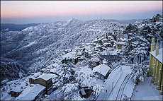 Snowfall is a major tourist attraction
