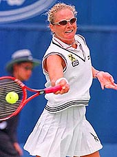 Sylvia Plischke of Austria in action.