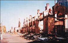 The hospital, after being reduced to rubble 