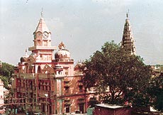 A view of the Gauri Shankar temple, constructed in 1948