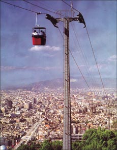 A ride in the cable car provides a panoramic view of the city