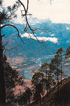 A view of the Ravi along the Dalhousie-Chamba highway.