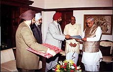 A cheque of Rs 51 lakh for the National Defence Fund was given by the CMD of Punjab & Sind Bank, on behalf of the bank, to Prime Minister Atal Behari Vajpayee in New Delhi on Monday.