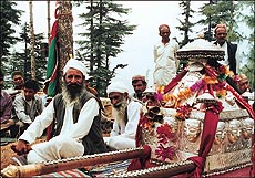Bhim Singh, Pujari, with the Devtas’ Palki
