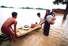 A flood affected family