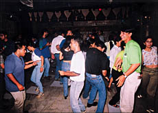 Youngsters enjoying themselves during a private party at a restaurant in Chandigarh. A Tribune photograph