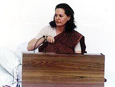 Congress President Sonia Gandhi