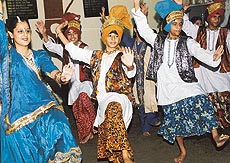 Children performing dance