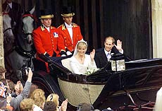 Prince Edward and his bride