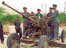 Troops of Pakistani para-military forces