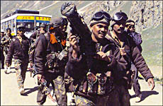 An Army column