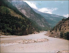 The Sutlej valley above Powari