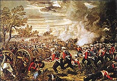 An artist’s impression of the battle of Chillianwala 