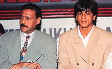 Jackie Shroff with Shah Rukh Khan at the WE CARE function