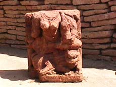 One of the idols of deity found during excavation at Rohtak. — A Tribune photograph