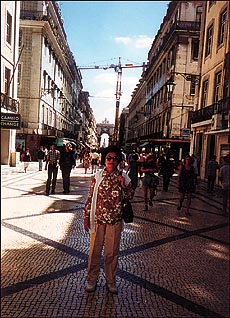 A walking point in Lisbon