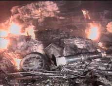 Wreckage of a USAF F-117 