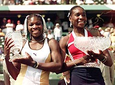 Serena Williams (left) and her sister Venus