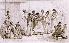 Nautch girls of Lahore (An engraving from ‘The Court and Camp of Runjeet Singh’ by W.G. Osborne)