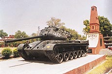 The Patton Tank at the Barki Memorial 
