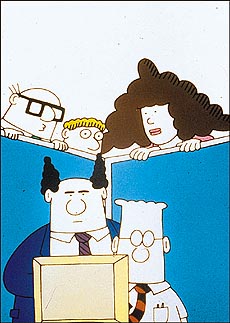 Dilbert on CNBC...Woes of the 90s’ workplace.