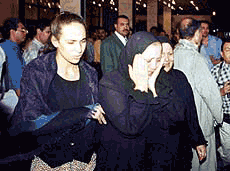 Unidentified relatives of passengers of the ill-fated Egyptair Flight 990