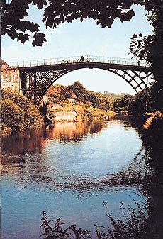 The Iron Bridge across the Severn river