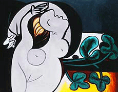 Pablo Picasso's "Nude on a Black Armchair." 