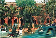 The old Panjab University building at Lahore