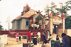 The temple in Jakhu is dedicated to Lord Hanuman