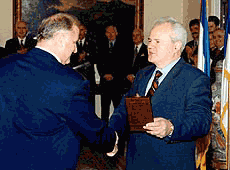 Yugoslav President Slobodan Milosevic