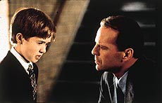 Brave Willis with Haley Joel Osment in The Sixth Sense