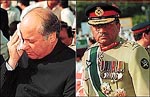 Nawaz Sharif and General Musharraf