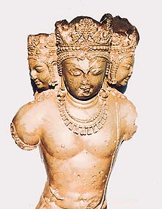 A 9th-century idol excavated from a village near Akhnoor
