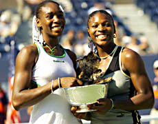Venus, left, and Serena Williams 
