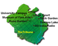 Chandigarh map