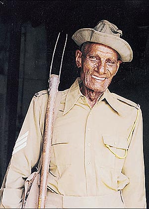 Munshi Ram Rathi who fought against the Japanese in World War II