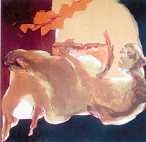 "Measuring the Earth": A painting by Jatin Das