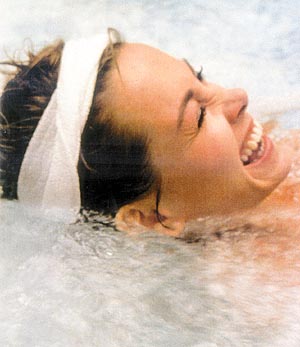 Hot water baths are a good way relax