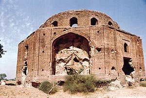 Brick remnants at Chandrawar
