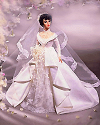    This Mattel Timeless Treasures celebrity doll features Elizabeth Taylor from the film "Father of the Bride." The doll will be released in July. Mattel just released another Taylor celebrity doll featuring the actress as "Cleopatra" from the 1963 film. It is in stores now. AP/PTI