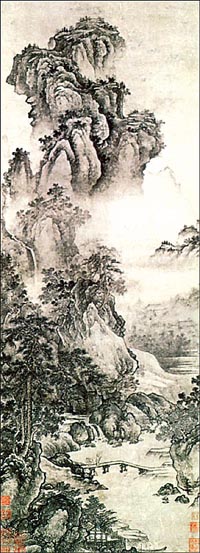 Hanging scroll: China, Jin Dynasty, 13th century.