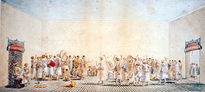 The painting of the Holi festival by a Patna artist (C 1790)